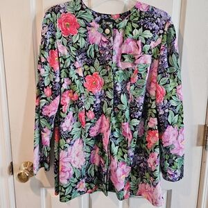 Vintage Floral Blouse